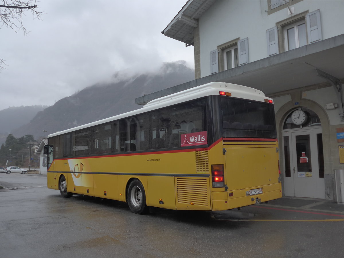 (200'062) - TPC Aigle - Nr. CP19/VS 344'199 - Setra (ex PostAuto Wallis) am 17. Dezember 2018 beim Bahnhof Villeneuve