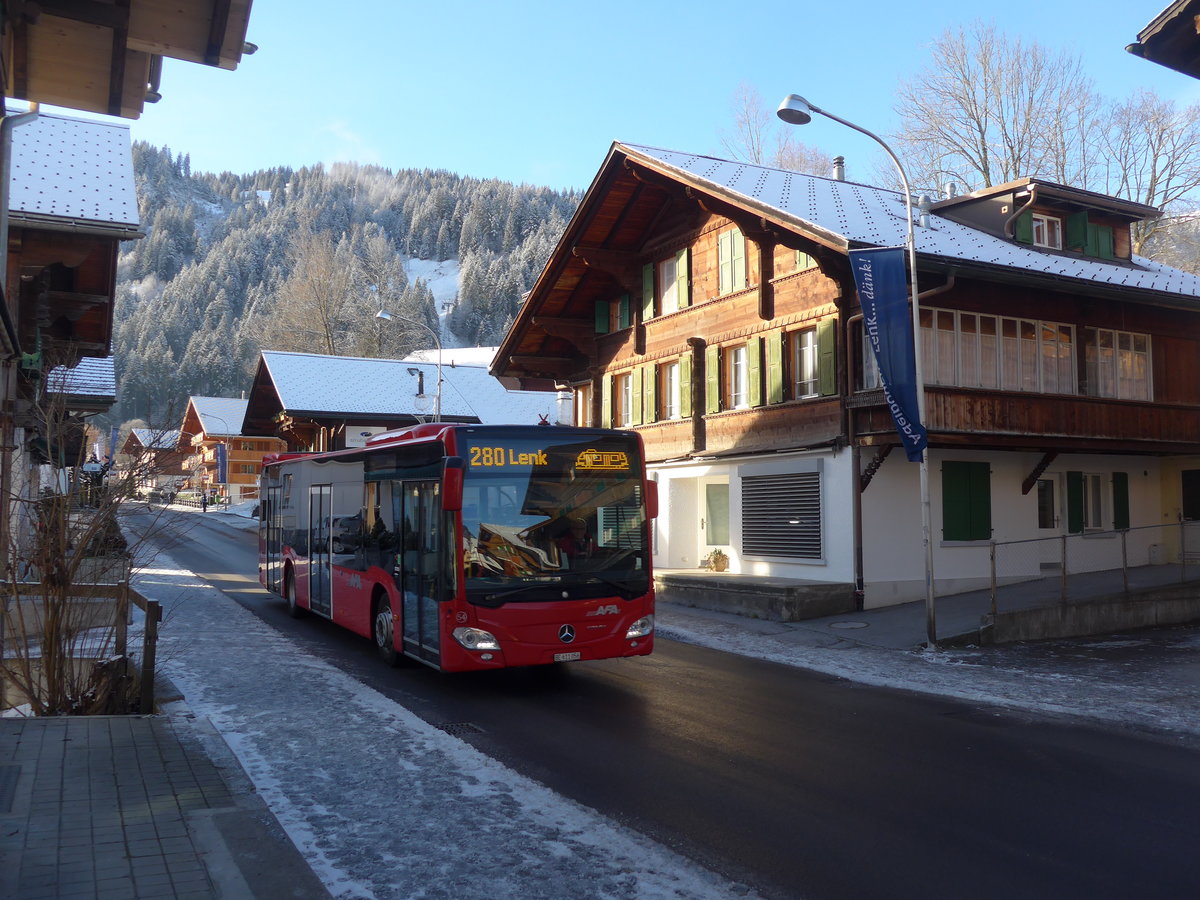 (200'203) - AFA Adelboden - Nr. 54/BE 611'056 - Mercedes am 25. Dezember 2018 in Lenk, Badgssli