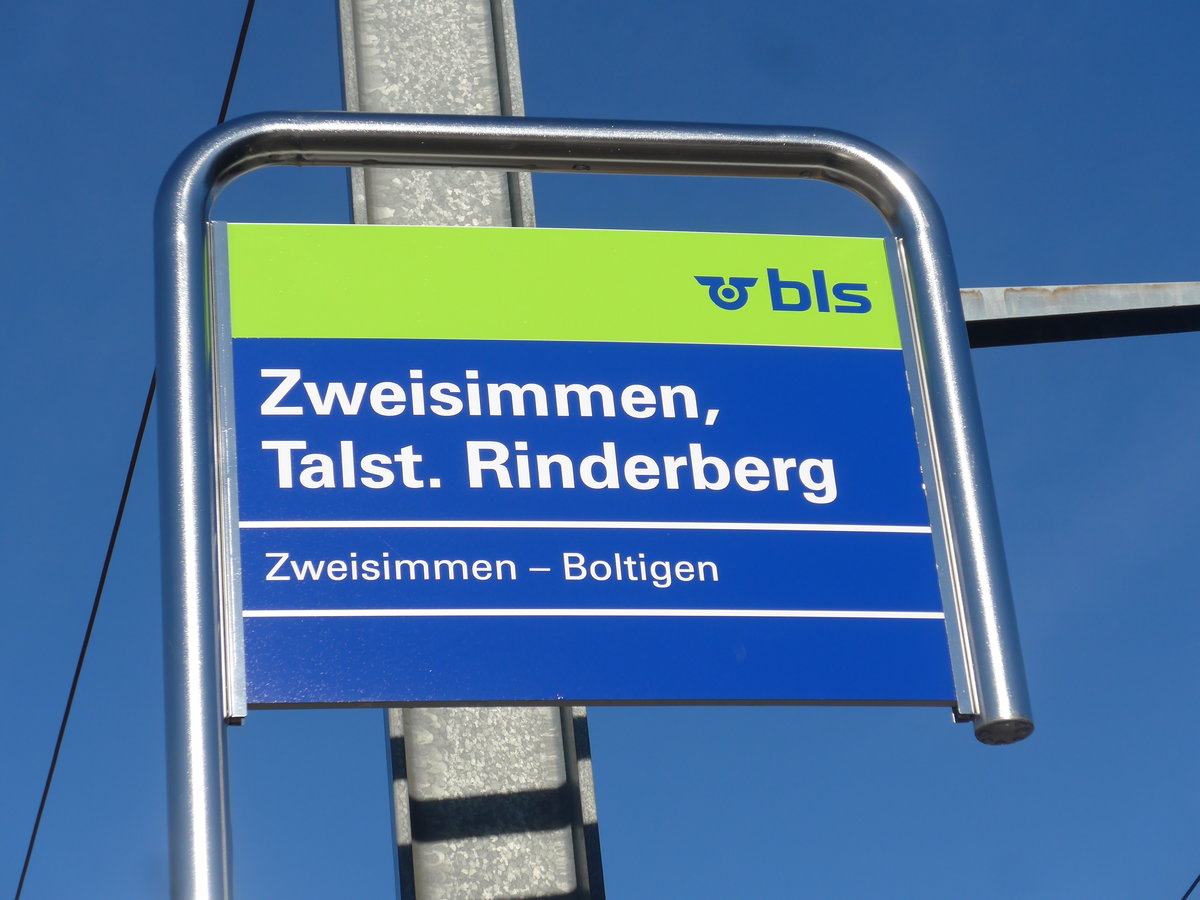 (200'216) - bls-Haltestelle - Zweisimmen, Talst. Rinderberg - am 25. Dezember 2018