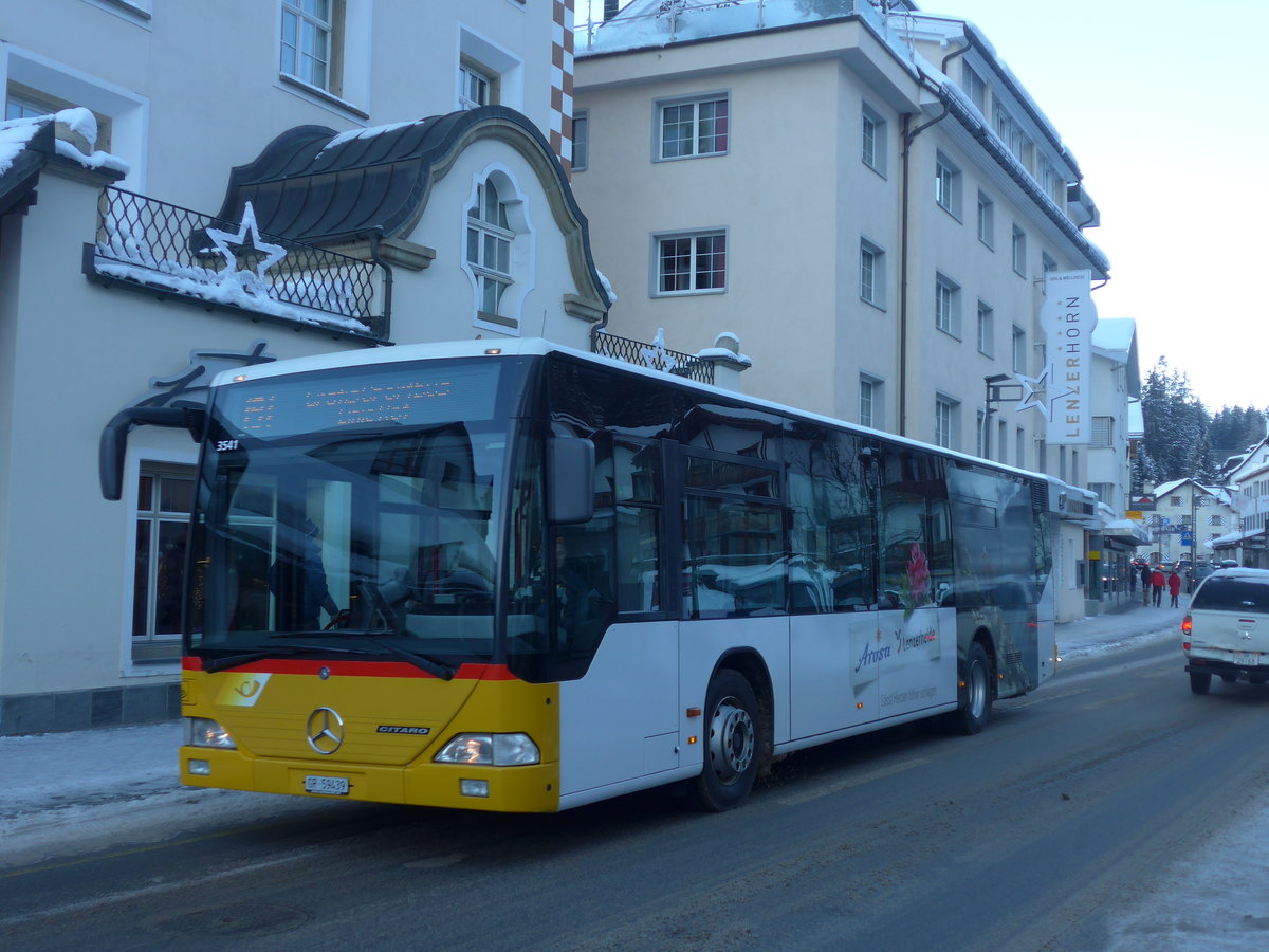 (200'258) - Bossi&Hemmi, Tiefencastel - GR 59'439 - Mercedes (ex PostAuto Graubnden; ex Vogt, Klosters Nr. 7) am 26. Dezember 2018 in Lenzerheide, Post