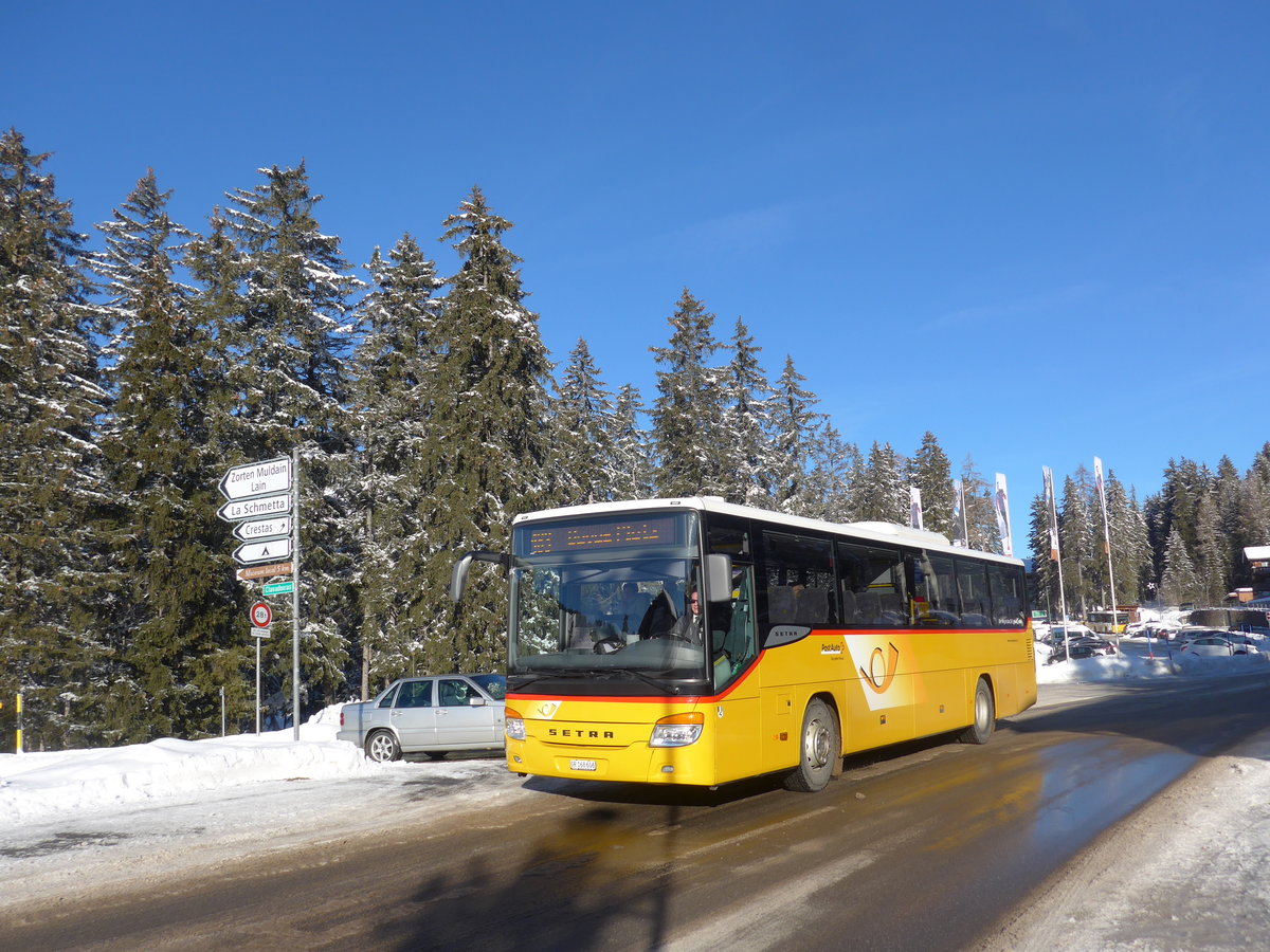 (200'284) - PostAuto Graubnden - GR 168'606 - Setra am 26. Dezember 2018 in Lenzerheide, Clavadoiras