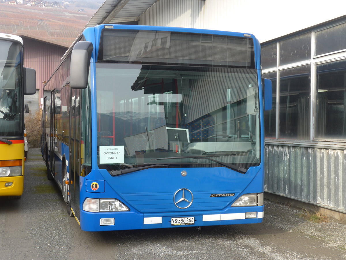 (200'385) - Buchard, Leytron - Nr. 60/VS 386'364 - Mercedes (ex AFA Adelboden Nr. 91; ex AFA Adelboden Nr. 2) am 30. Dezember 2018 in Leytron, Garage 