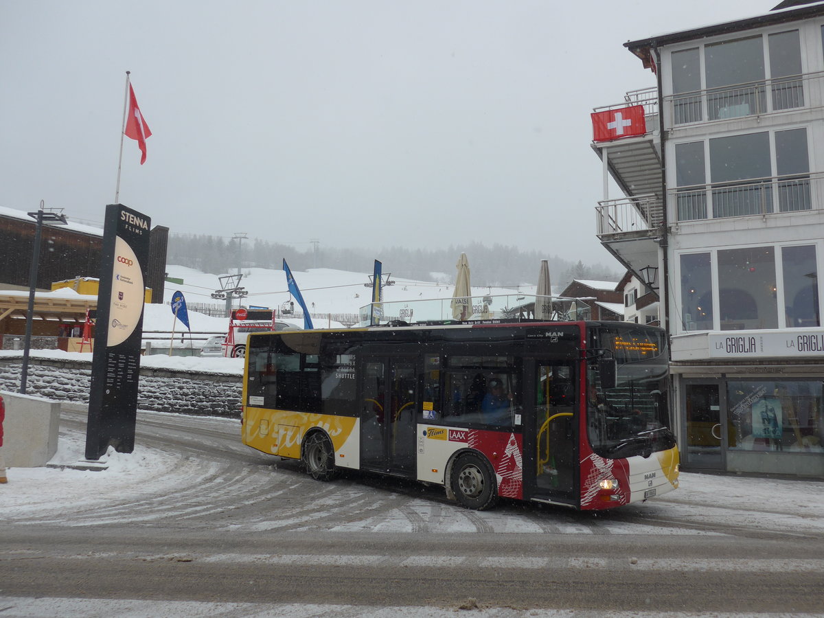 (200'583) - Stuppan, Flims - GR 88'602 - MAN/Gppel am 2. Januar 2019 in Flims, Bergbahnen