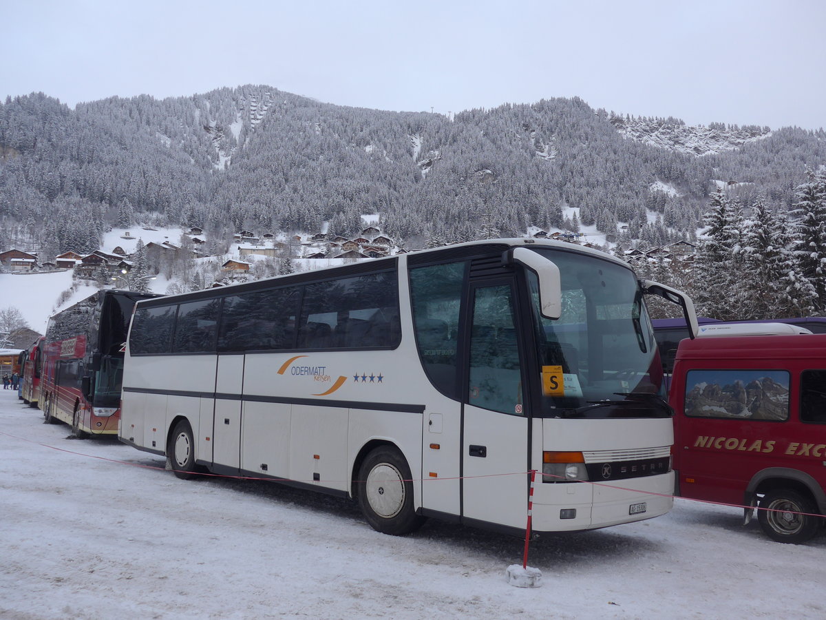 (200'722) - Odermatt, Hunzenschwil - AG 15'306 - Setra am 12. Januar 2019 in Adelboden, ASB