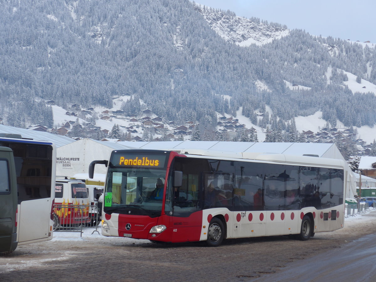 (200'815) - TPF Fribourg (Wieland 76) - Nr. 612/FR 300'241 - Mercedes am 12. Januar 2019 in Adelboden, Weltcup