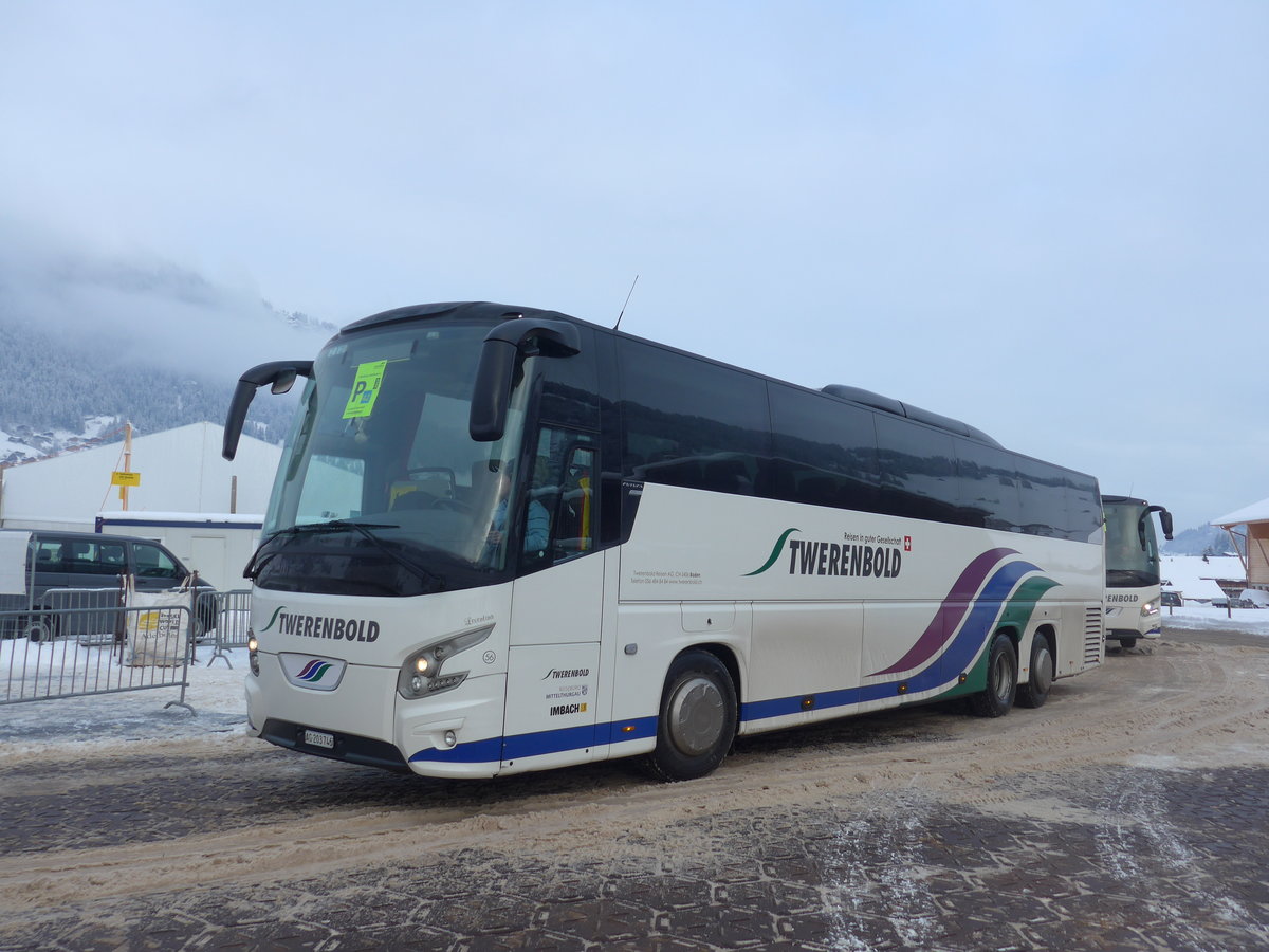 (200'877) - Twerenbold, Baden - Nr. 56/AG 203'746 - VDL am 12. Januar 2019 in Adelboden, Weltcup