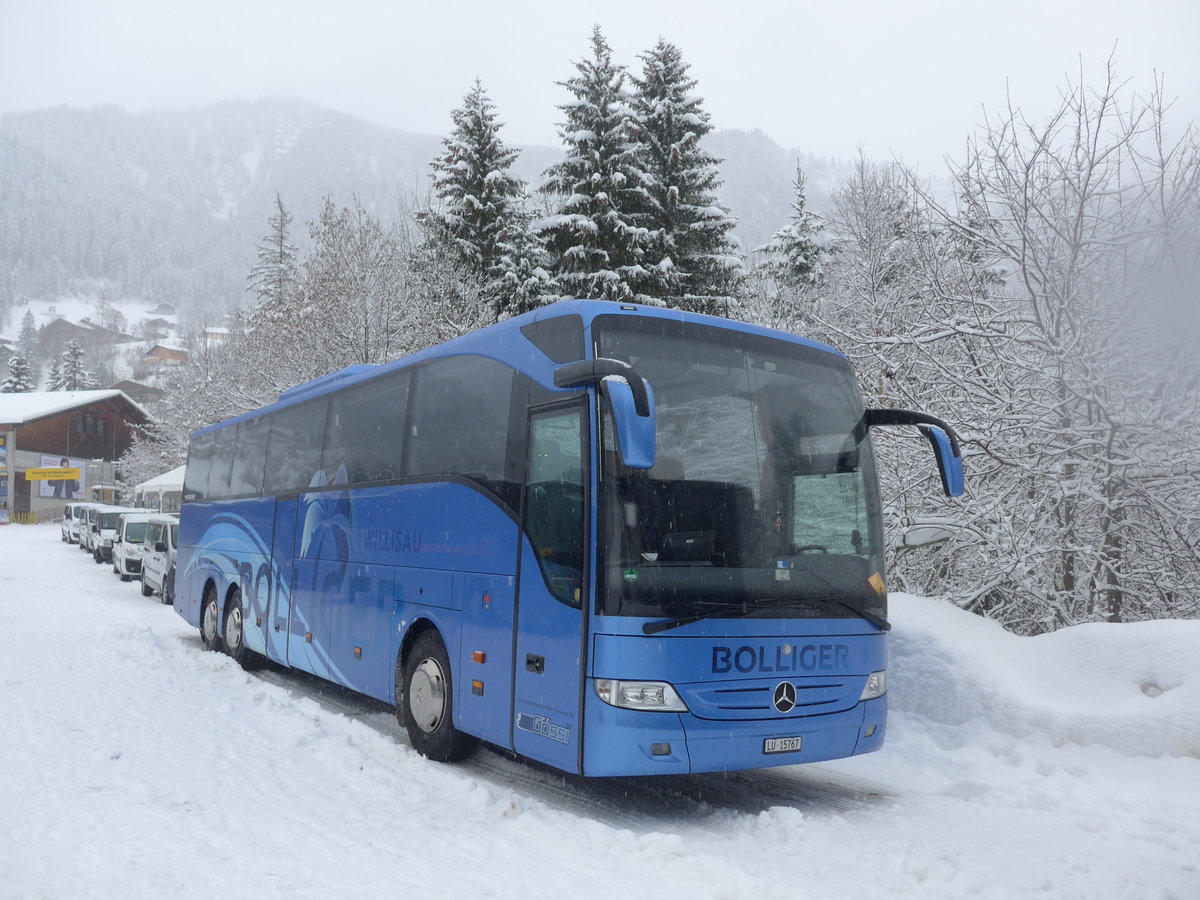 (201'118) - Bolliger, Willisau - LU 15'767 - Mercedes am 13. Januar 2019 in Adelboden, ASB