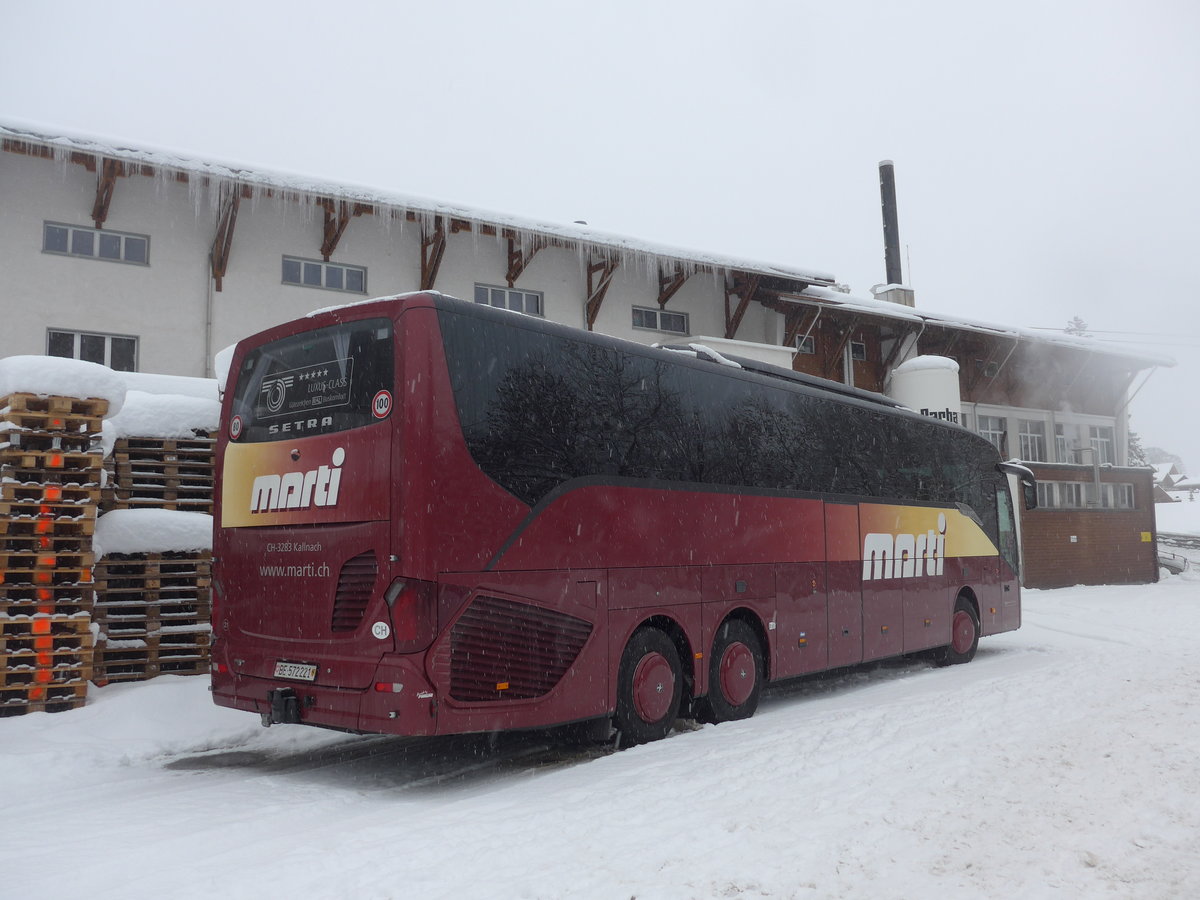 (201'125) - Marti, Kallnach - Nr. 21/BE 572'221 - Setra am 13. Januar 2019 in Adelboden, Mineralquelle