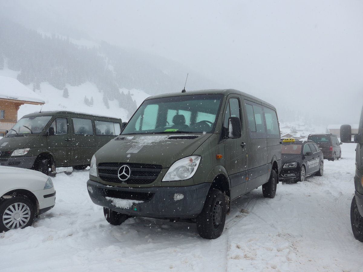 (201'135) - Schweizer Armee - M+49'045 - Mercedes am 13. Januar 2019 in Adelboden, Weltcup