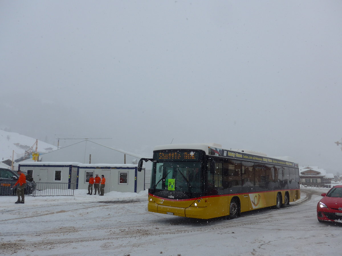 (201'141) - Engeloch, Riggisberg - Nr. 7/BE 447'403 - Scania/Hess am 13. Januar 2019 in Adelboden, Weltcup