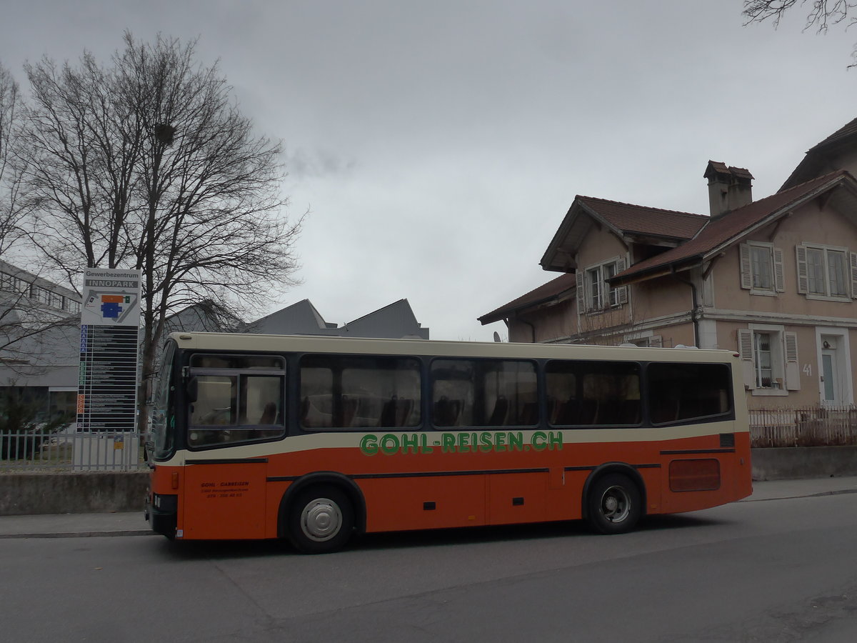 (201'805) - Gohl, Herzogenbuchsee - BE 815'877 - MAN/Lauber (ex AMSA Chiasso Nr. 19; ex Tresch, Amsteg) am 1. Mrz 2019 in Thun, Expo