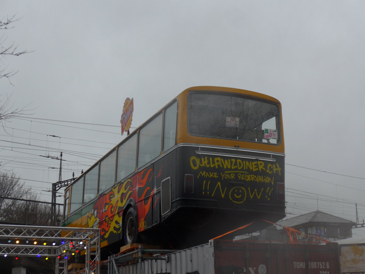 (201'934) - Outlawz, Bern - Nr. 6 - Neoplan (ex Privat in Linden; ex AvH Heimenschwand Nr. 6) am 4. Mrz 2019 in Bern, Schtzenmatte