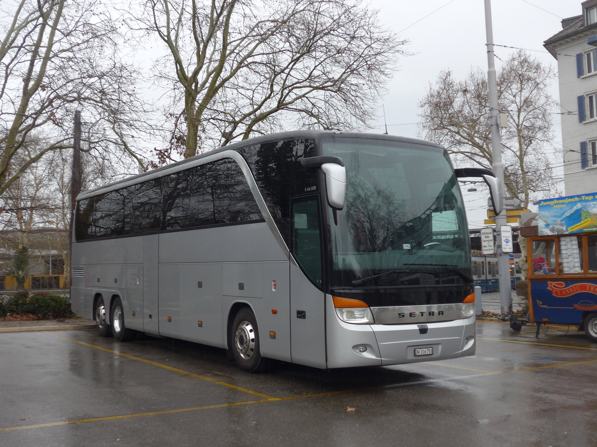 (201'944) - Meier, Zrich - ZH 316'751 - Setra am 4. Mrz 2019 in Zrich, Sihlquai