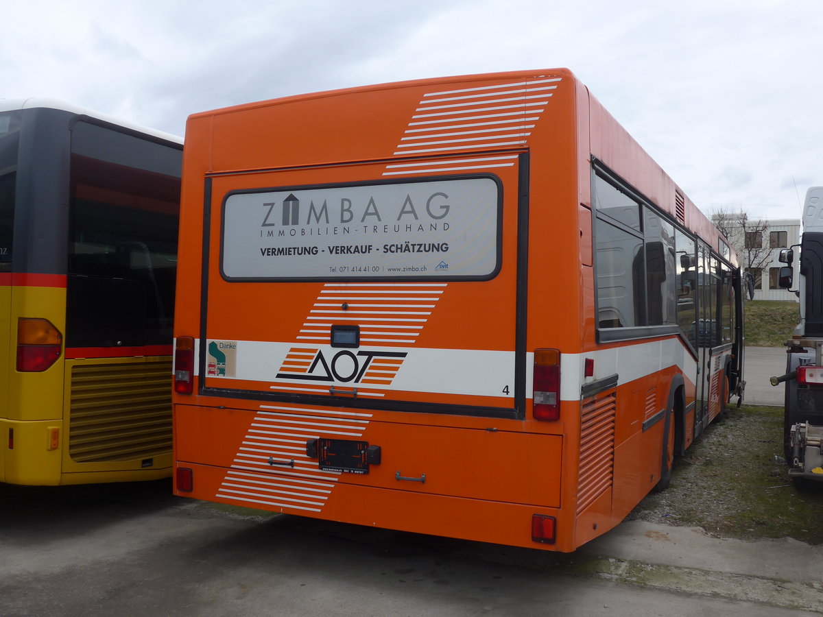 (201'956) - AOT Amriswil - Nr. 4 - Neoplan am 4. Mrz 2019 in Frauenfeld, Langdorfstrasse