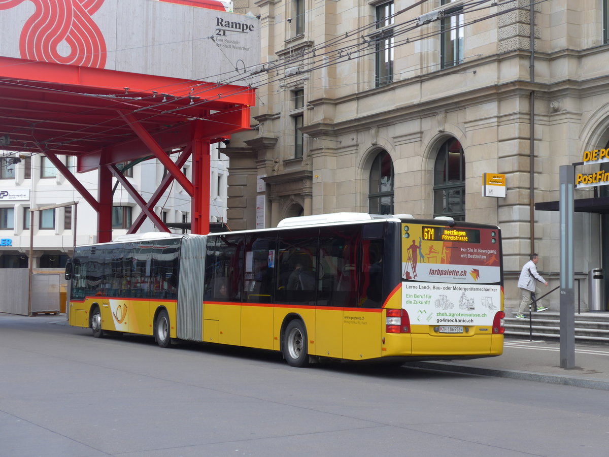 (201'986) - Moser, Flaach - Nr. 293/ZH 186'956 - MAN am 4. Mrz 2019 beim Hauptbahnhof Winterthur