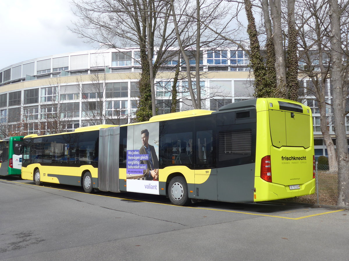 (202'009) - STI Thun - Nr. 168/BE 752'168 - Mercedes am 7. Mrz 2019 bei der Schifflndte Thun