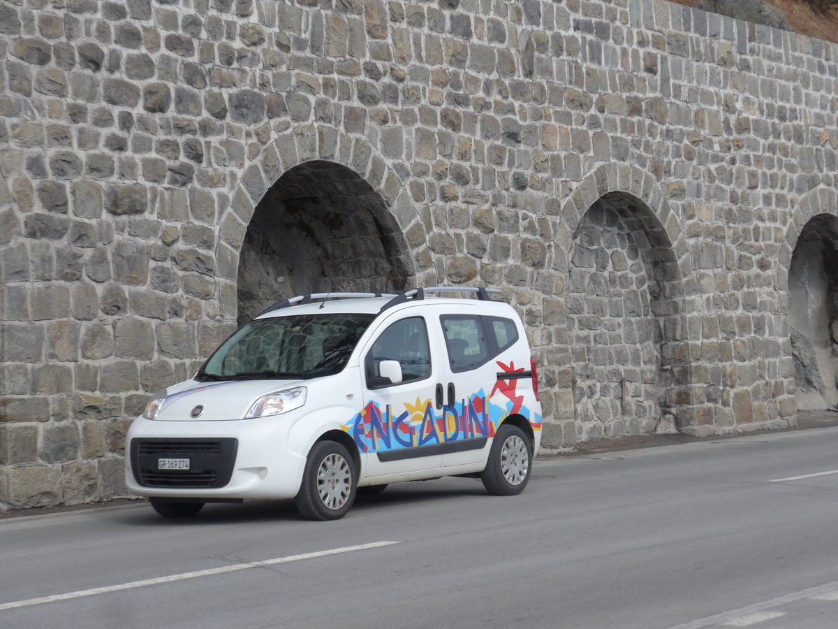 (202'071) - SBC Chur - GR 169'274 - Fiat am 10. Mrz 2019 beim Bahnhof St. Moritz