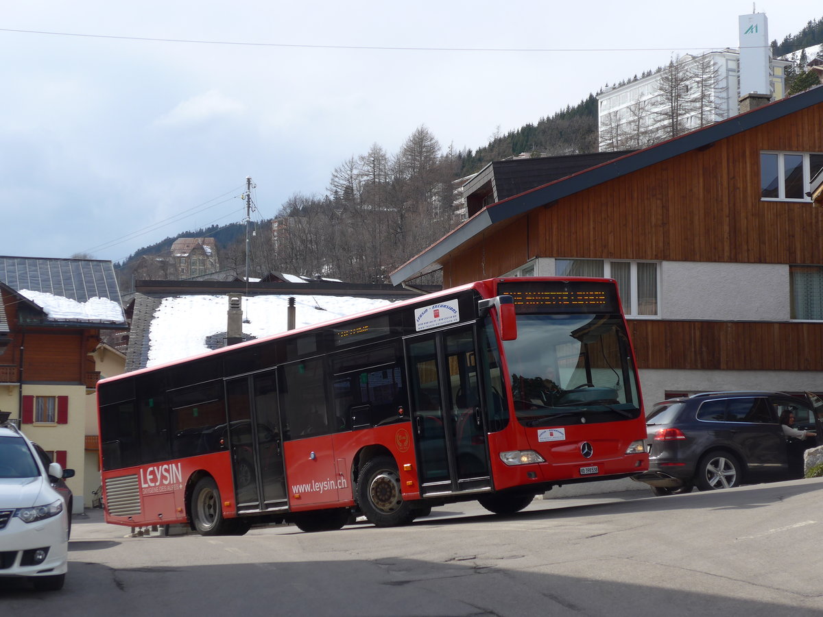 (202'459) - Leysin-Excursions, Leysin - VD 398'538 - Mercedes (ex Imfeld, D-Landstuhl) am 17. Mrz 2019 in Leysin, La Croise