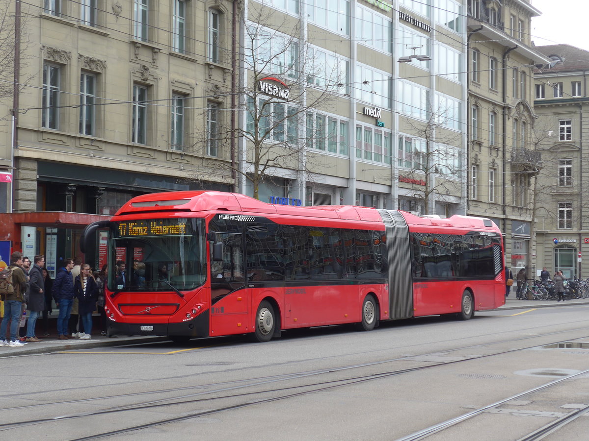 (202'483) - Bernmobil, Bern - Nr. 878/BE 832'878 - Volvo am 18. Mrz 2019 beim Bahnhof Bern
