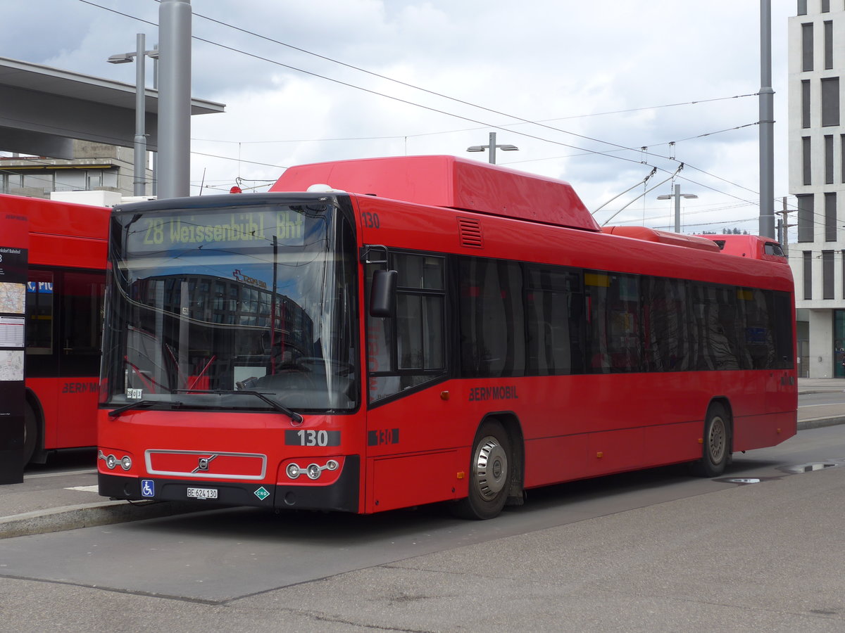 (202'513) - Bernmobil, Bern - Nr. 130/BE 624'130 - Volvo am 18. Mrz 2019 in Bern, Wankdorf