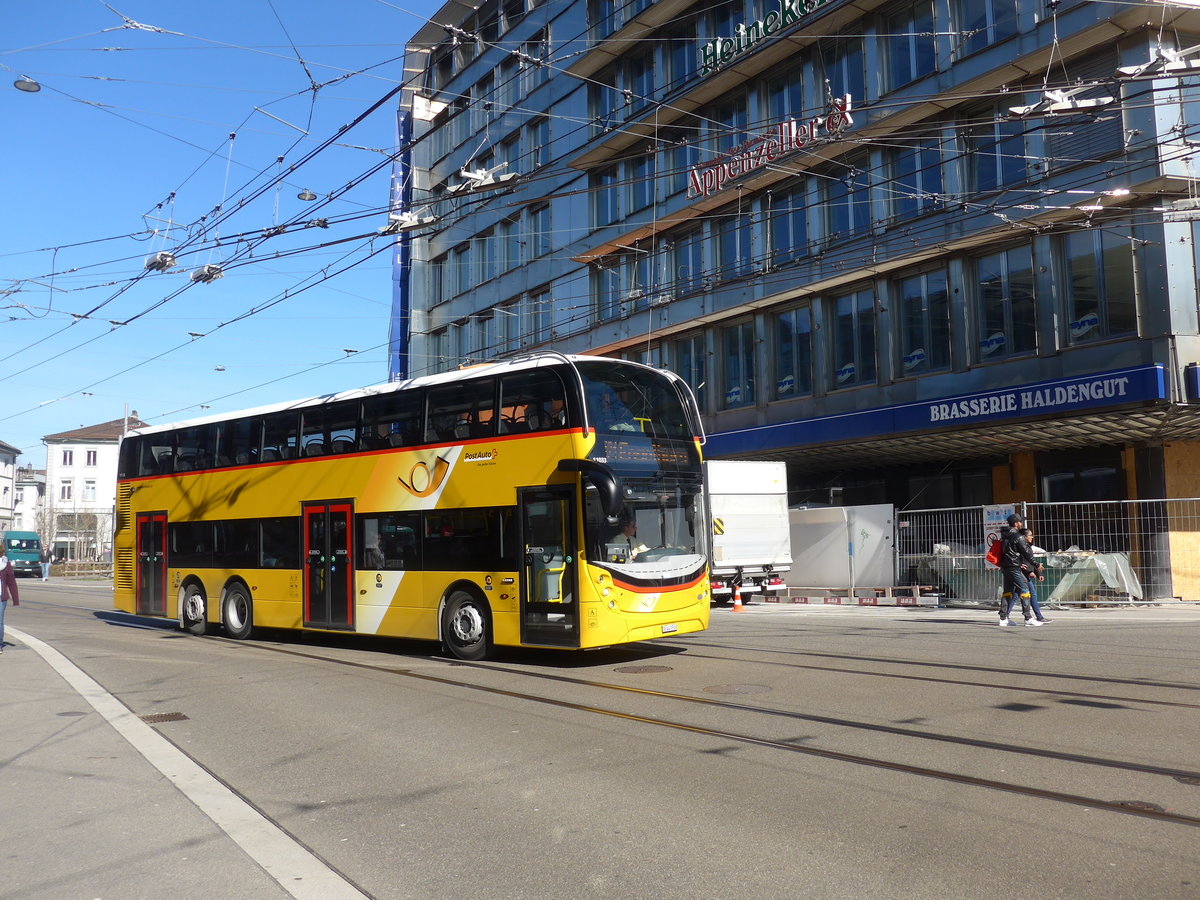 (202'752) - PostAuto Ostschweiz - SG 443'910 - Alexander Dennis am 21. Mrz 2019 beim Bahnhof St. Gallen