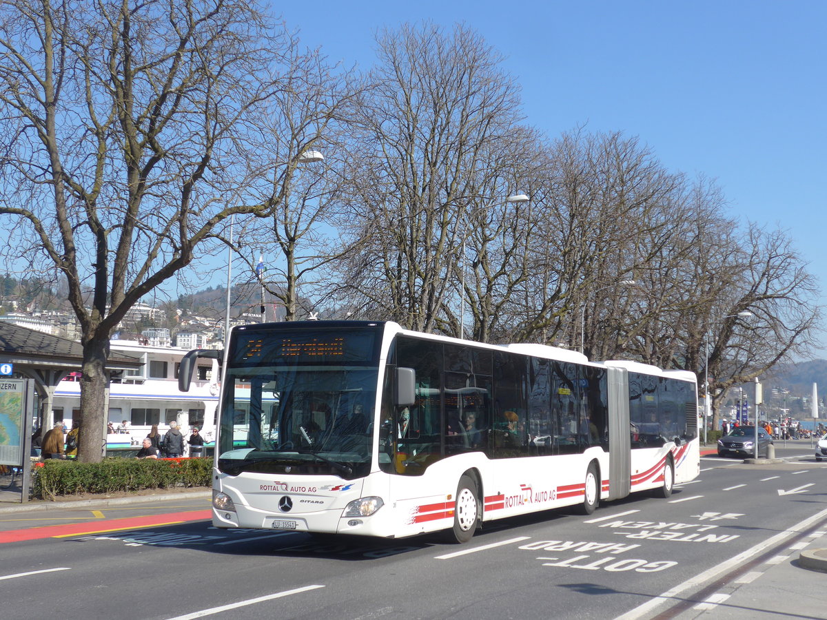 (202'975) - ARAG Ruswil - Nr. 39/LU 15'541 - Mercedes am 23. Mrz 2019 beim Bahnhof Luzern