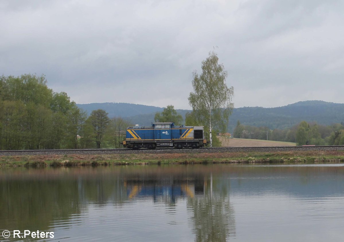 203 103 ex MWB, EVB Lz kurz vor Wiesau nach Cheb. 30.04.20