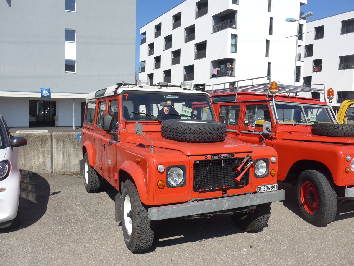 (203'212) - Land-Rover - BE 504'891 - am 24. M�rz 2019 in Granges-Paccot, Forum-Fribourg