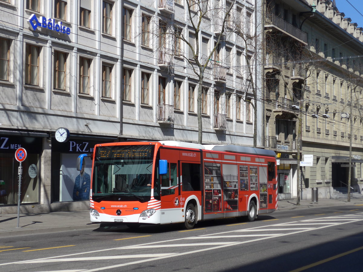 (203'269) - TPF Fribourg - Nr. 1008/FR 330'268 - Mercedes am 24. Mrz 2019 beim Bahnhof Fribourg