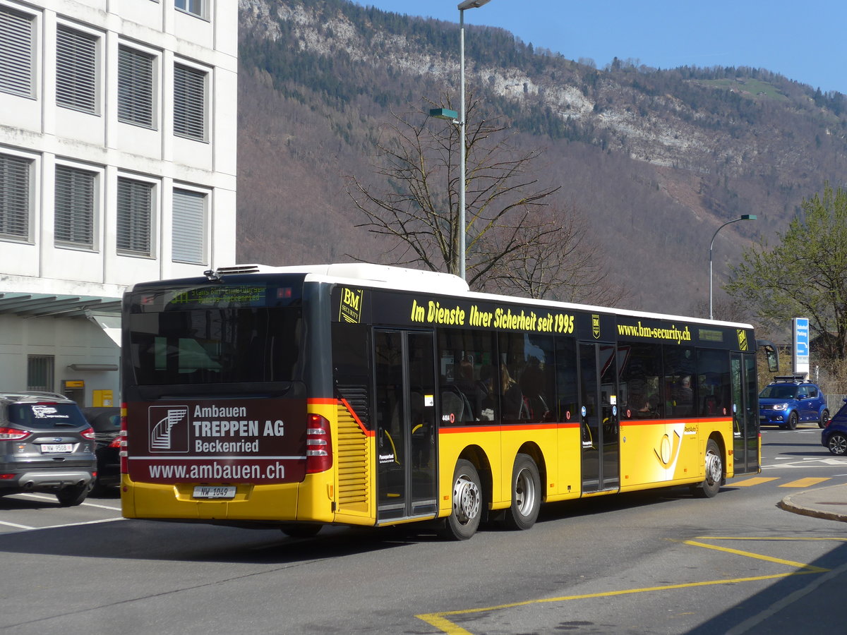 (203'294) - Thepra, Stans - Nr. 23/NW 1049 - Mercedes am 30. Mrz 2019 beim Bahnhof Stans