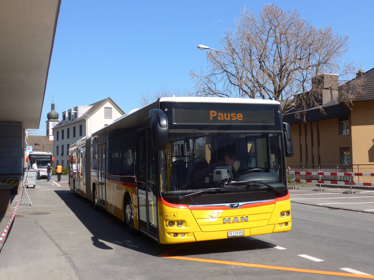 (203'324) - PostAuto Zrich - Nr. 363/ZH 179'958 - MAN am 30. Mrz 2019 beim Bahnhof Hergiswil