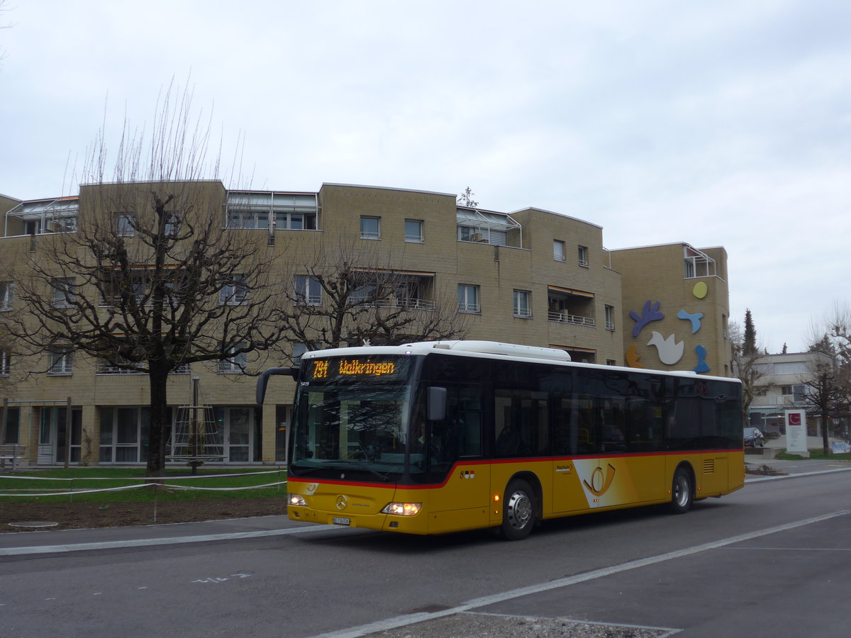 (203'463) - PostAuto Bern - Nr. 536/BE 734'536 - Mercedes am 7. April 2019 beim Bahnhof Worb Dorf