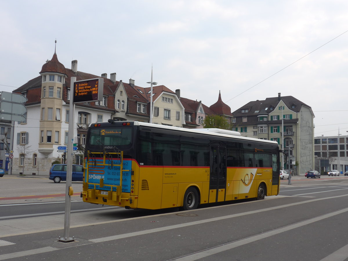 (203'564) - Flury, Balm - SO 20'031 - Irisbus am 13. April 2019 beim Hauptbahnhof Solothurn