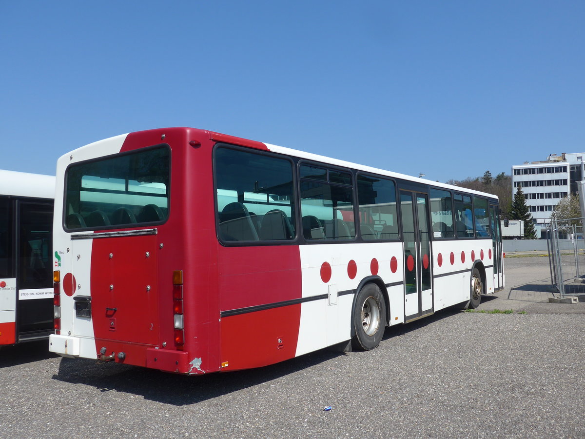 (203'827) - TPF Fribourg - Nr. 12 - Volvo/Lauber (ex GFM Fribourg Nr. 12) am 19. April 2019 in Kloten, EvoBus