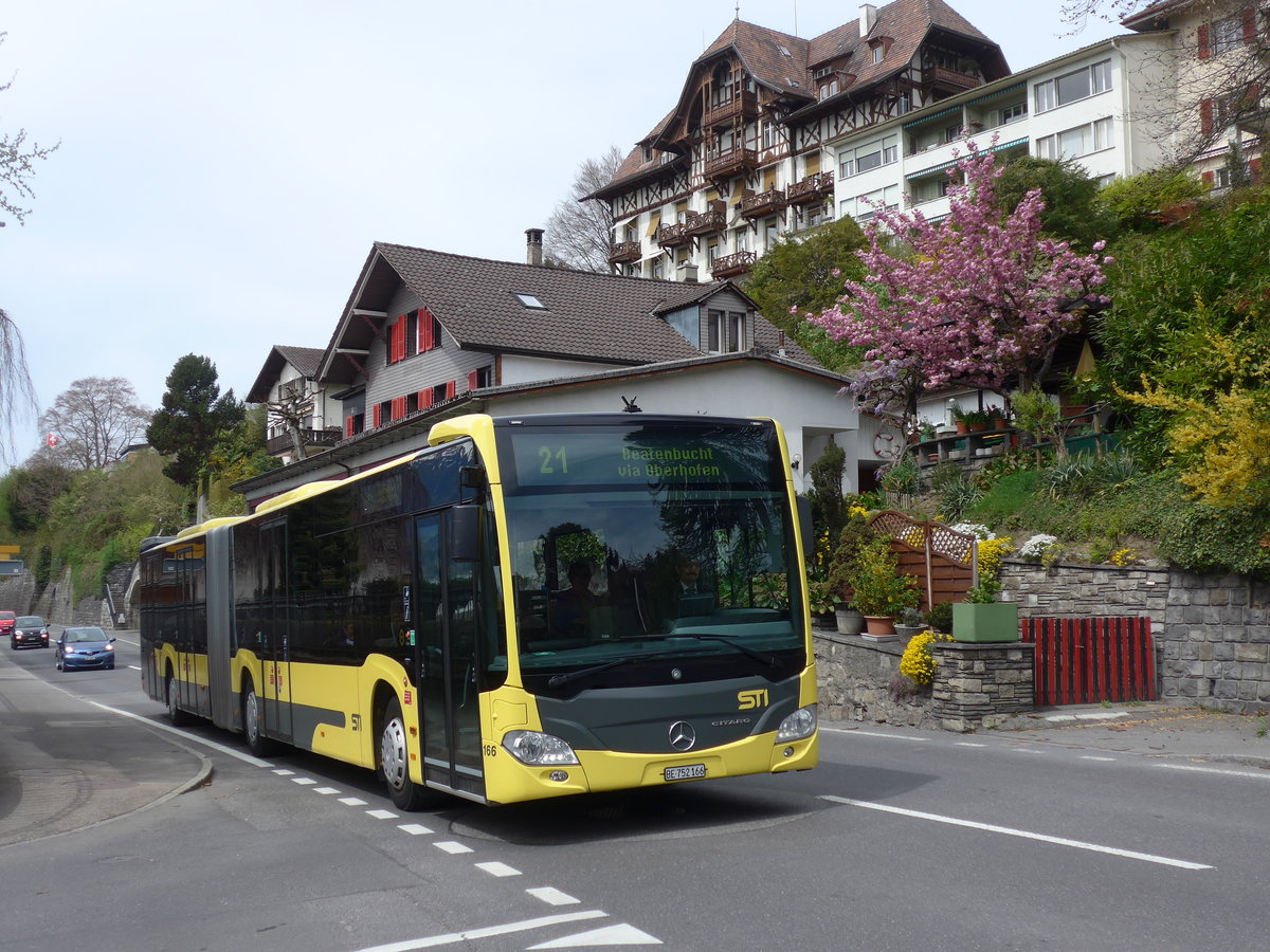 (203'855) - STI Thun - Nr. 166/BE 752'166 - Mercedes am 21. April 2019 in Oberhofen, Dorf