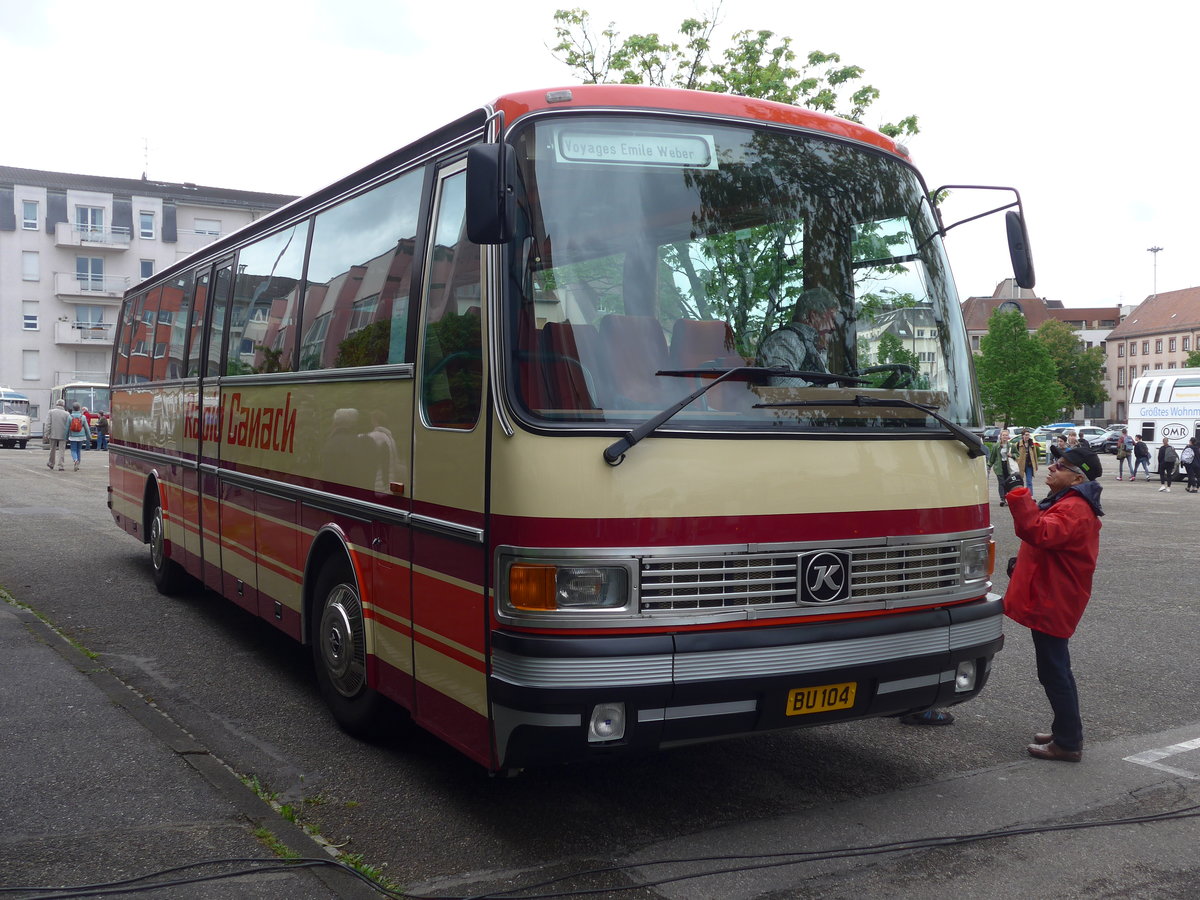 (203'996) - Aus Luxemburg: Weber, Canach - BU 104 - Setra am 26. April 2019 in Haguenau, Parkplatz