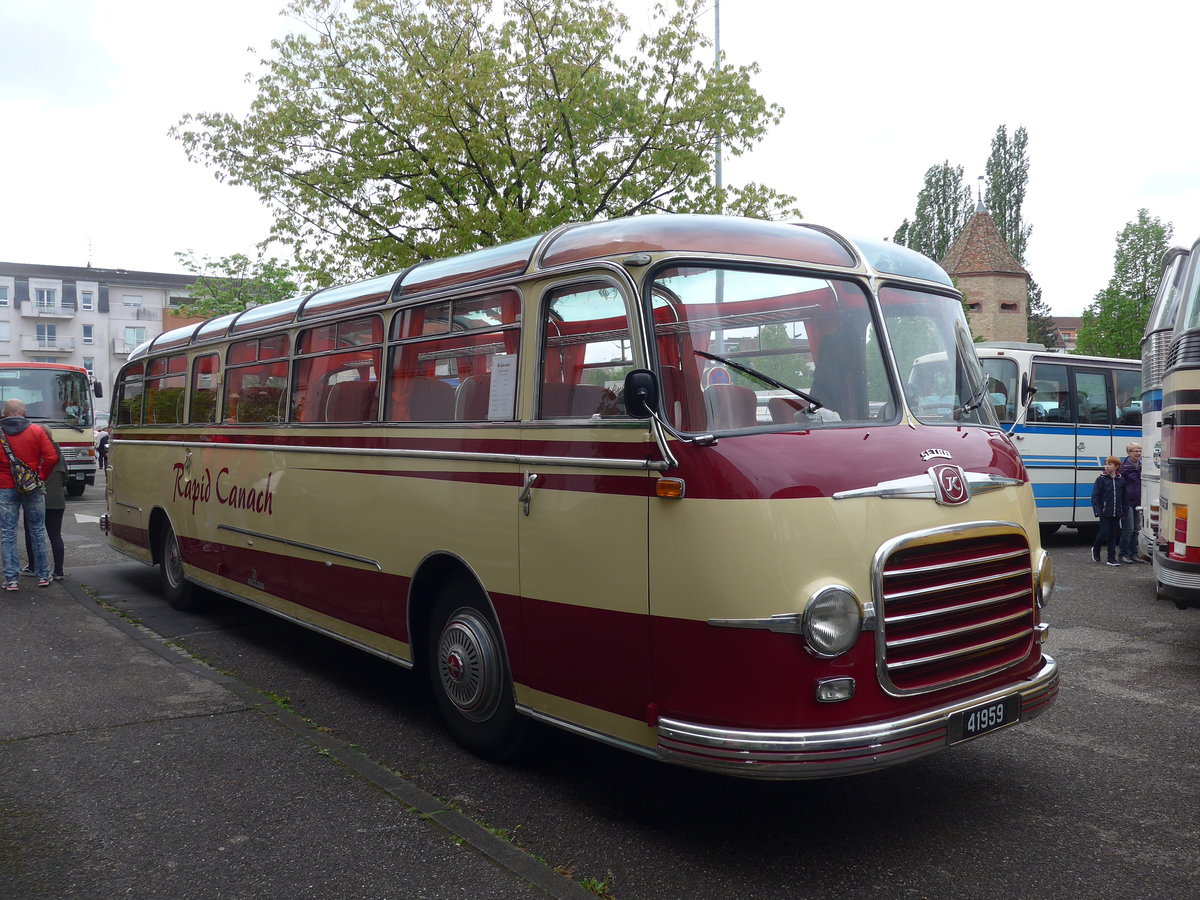 (203'997) - Aus Luxemburg: Weber, Canach - 41'959 - Setra am 26. April 2019 in Haguenau, Parkplatz