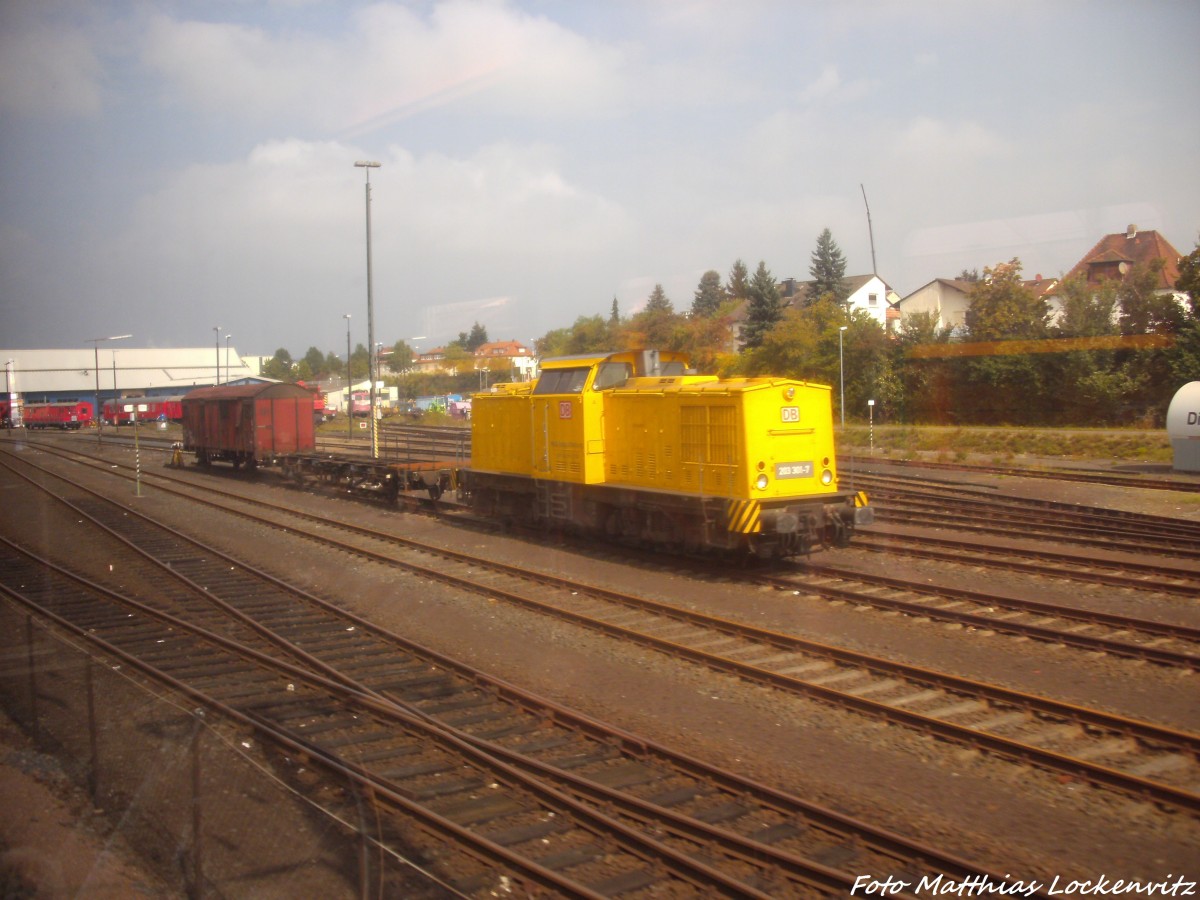 204 301-7 abgestellt im Bahnhof Fulda am 8.9.14