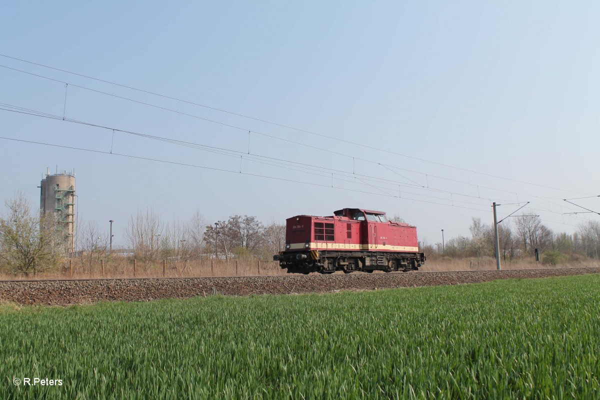 204 354-5 solo bei Podelwitz. 29.03.14