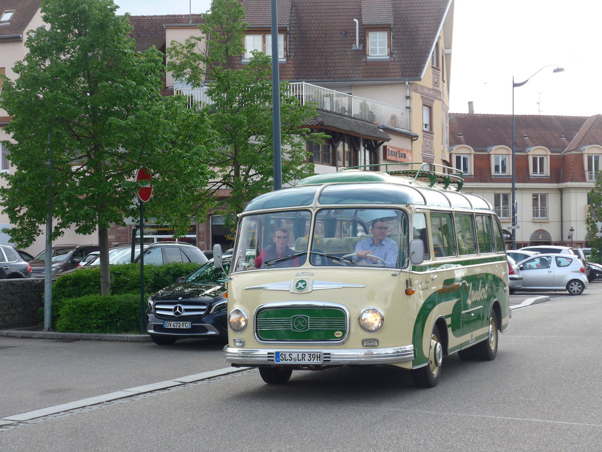 (204'067) - Aus Deutschland: Lambert, Schwarzenholz - SLS-LR 39H - Setra am 26. April 2019 in Haguenau, Parkplatz