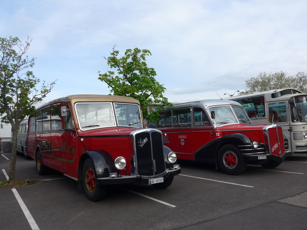 (204'078) - Aus der Schweiz: Dysli, Bern - Nr. 19/BE 65'700 - Saurer/Saurer (ex P 23'085; ex P 2137) am 26. April 2019 in Haguenau, Parkplatz