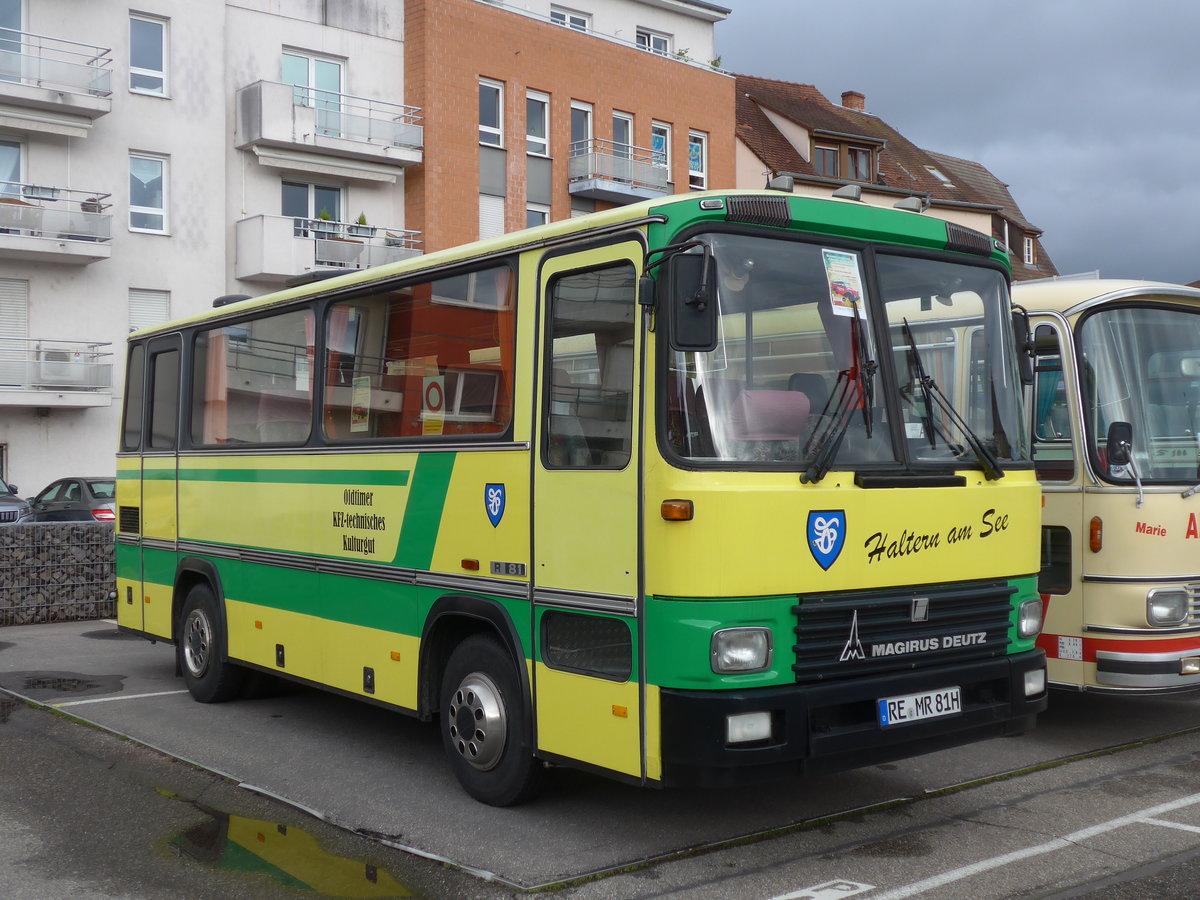 (204'475) - Aus Deutschland: Wagner, Haltern - RE-MR 81H - Magirus-Deutz am 28. April 2019 in Haguenau, Parkplatz