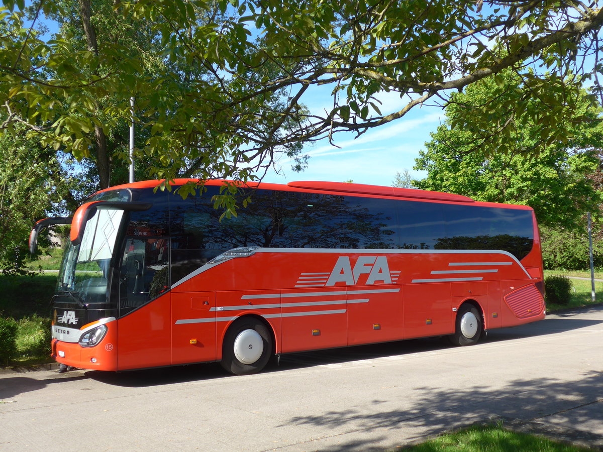 (204'998) - Aus der Schweiz: AFA Adelboden - Nr. 15/BE 26'702 - Setra am 13. Mai 2019 in Sinsheim, Hotel Sinsheim