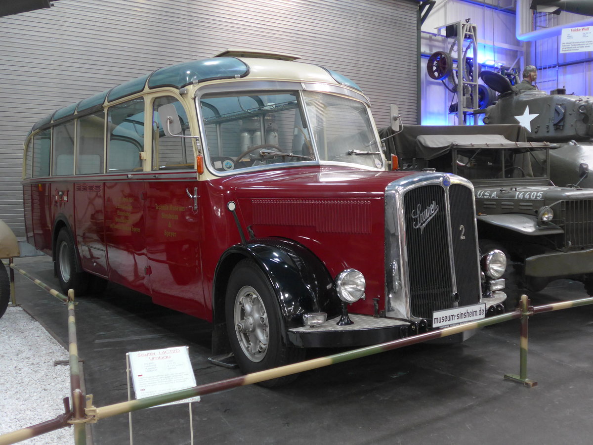 (205'021) - Museum, Sinsheim - Nr. 2 - Saurer am 13. Mai 2019 in Sinsheim, Museum