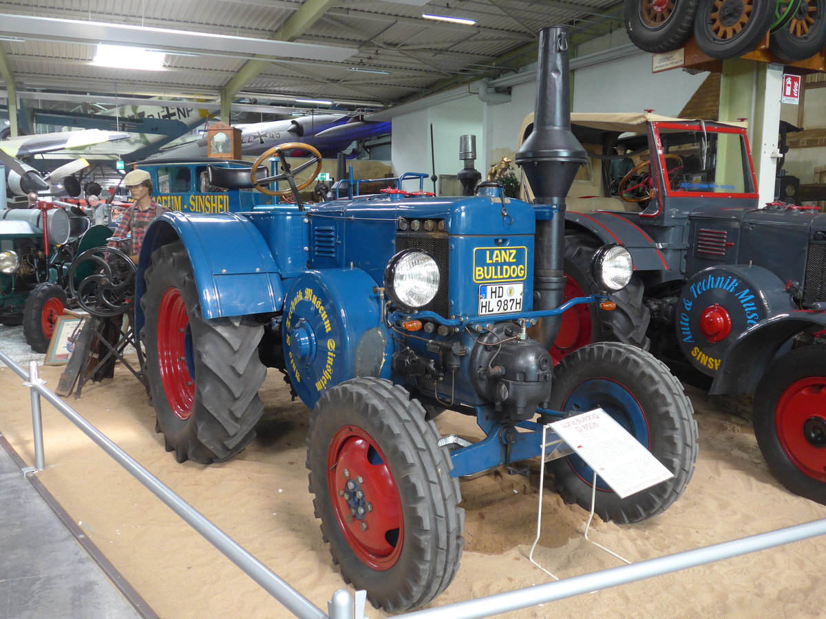 (205'043) - Lanz Bulldog - HD-HL 987H - am 13. Mai 2019 in Sinsheim, Museum