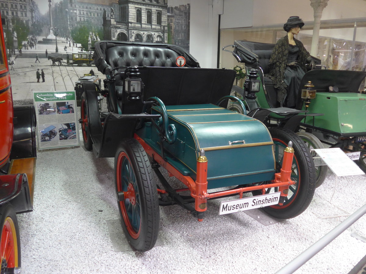 (205'167) - Columbia Elektroauto am 13. Mai 2019 in Sinsheim, Museum