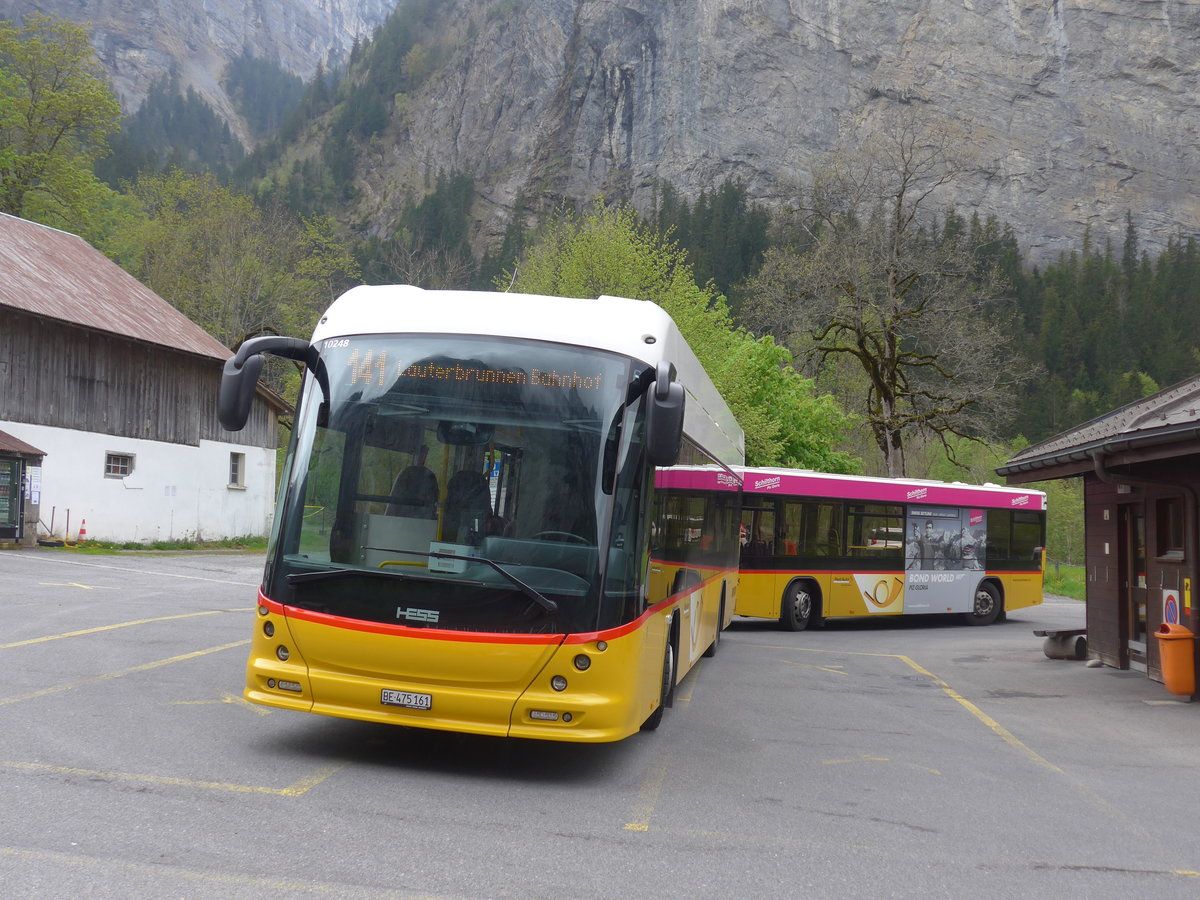 (205'305) - PostAuto Bern - BE 475'161 - Hess am 19. Mai 2019 in Stechelberg, Hotel