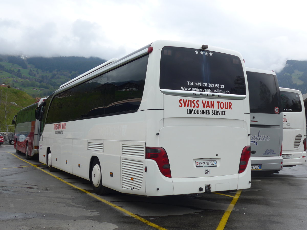 (205'324) - Swissvantour-Limo, Zrich - ZH 878'736 - Setra am 19. Mai 2019 in Grindelwald, Grund