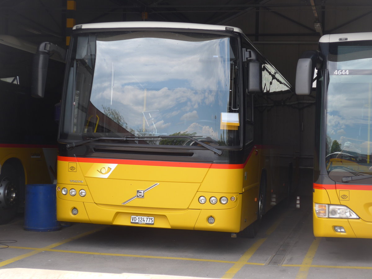 (205'424) - CarPostal Ouest - VD 124'775 - Volvo am 25. Mai 2019 in Yverdon, Garage