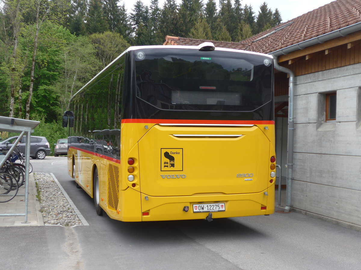 (205'570) - PostAuto Zentralschweiz - Nr. 12/OW 12'275 - Volvo (ex Dillier, Sarnen Nr. 12) am 27. Mai 2019 in Stalden, Sportplatz